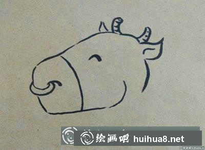 兒童畫教程：教你繪制一頭小牛