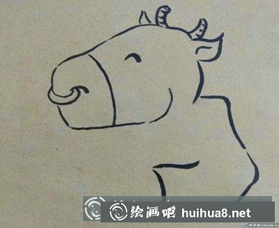 兒童畫教程：教你繪制一頭小牛