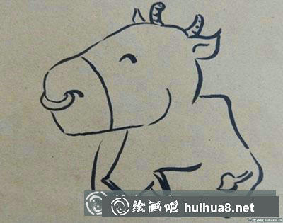 兒童畫教程：教你繪制一頭小牛
