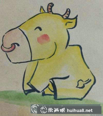 兒童畫教程：教你繪制一頭小牛