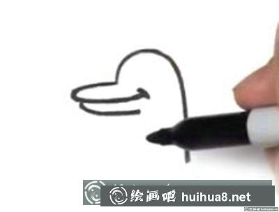簡(jiǎn)筆畫(huà)教程：教你畫(huà)一只鴨子