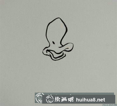 教你畫簡筆畫唱歌的鴨子