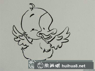 教你畫簡筆畫唱歌的鴨子