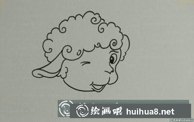 怎么畫拿毛球的小羊