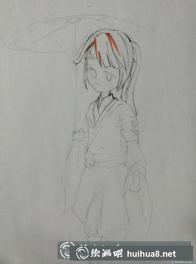 馬克筆畫古風(fēng)少年