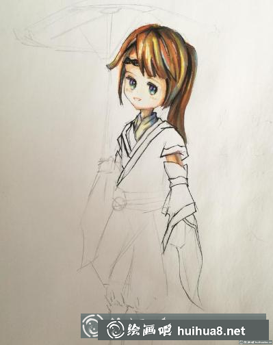 馬克筆畫古風(fēng)少年