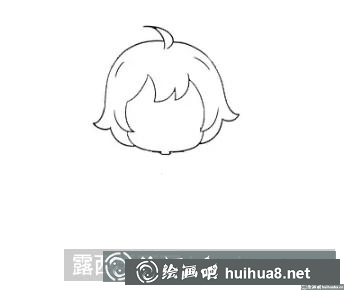 可愛小女孩簡筆畫