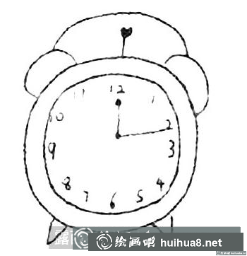 鬧鐘簡筆畫
