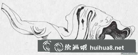 鋼筆畫枯樹根步驟