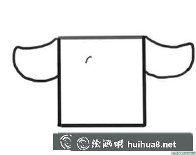 簡筆畫奶牛頭部