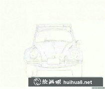 彩鉛畫教程小汽車?yán)L制法