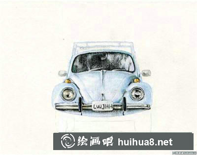 小汽車彩鉛