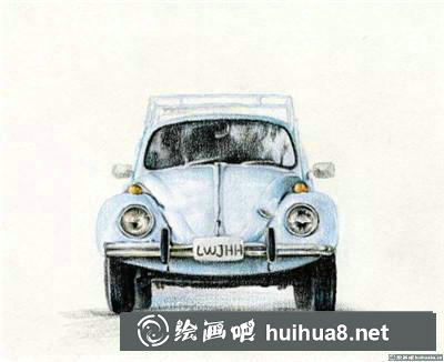 小汽車彩鉛