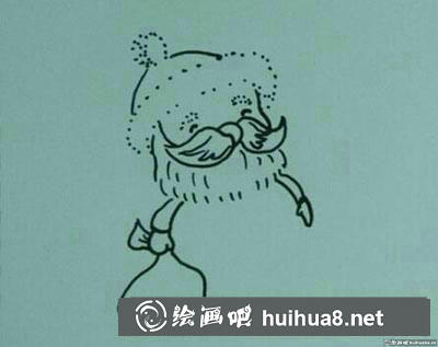 兒童畫教程：教您繪制圣誕老人