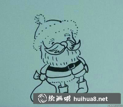 兒童畫教程：教您繪制圣誕老人