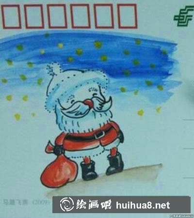 兒童畫教程：教您繪制圣誕老人