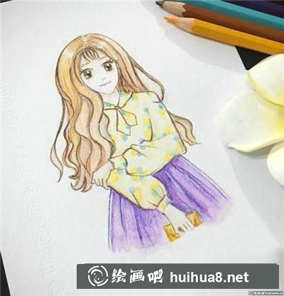 人物彩鉛