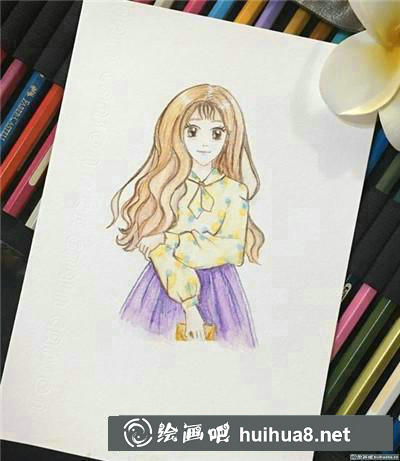 人物彩鉛