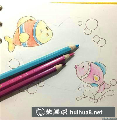 小丑魚彩鉛
