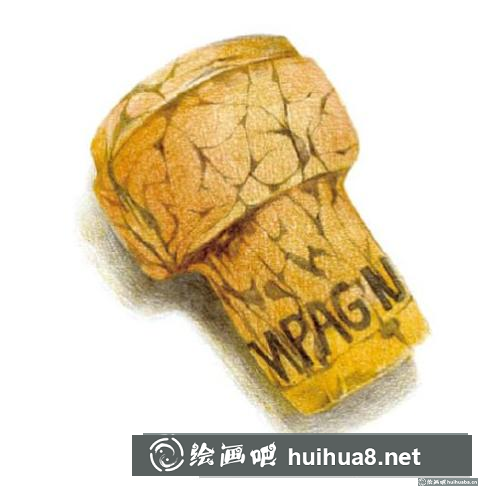 軟木塞彩鉛畫