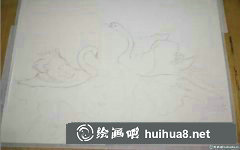 天鵝水彩畫(huà)教學(xué)步驟