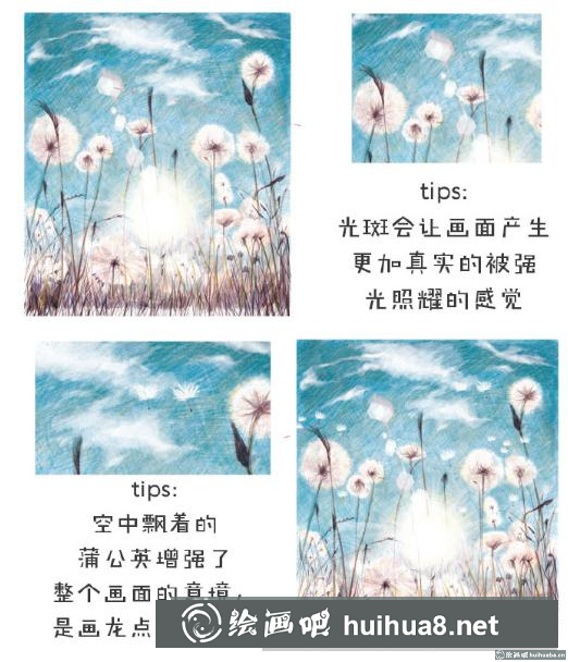 蒲公英彩鉛教程
