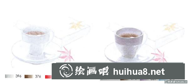 咖啡彩鉛畫教程