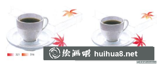 咖啡彩鉛畫教程