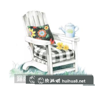 彩鉛畫椅子步驟