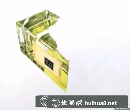 彩鉛畫香水瓶