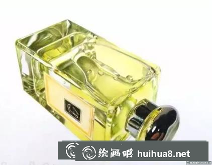 彩鉛畫香水瓶