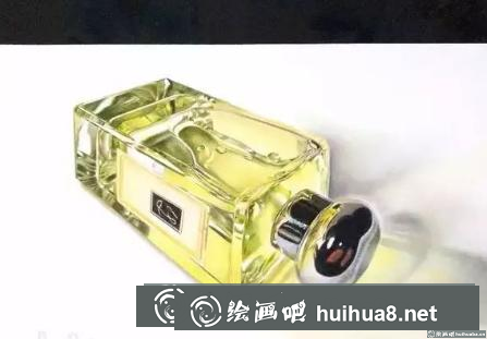彩鉛畫香水瓶