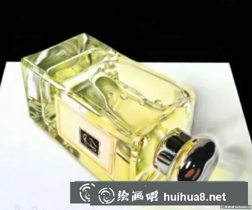 彩鉛畫香水瓶