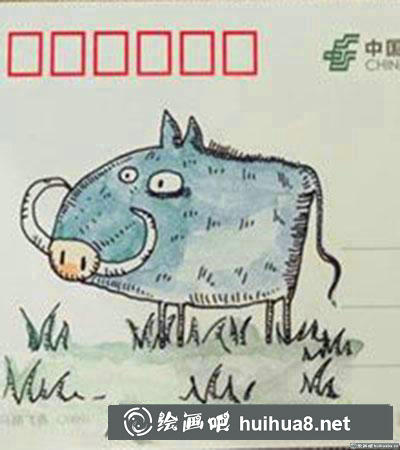 怎么畫兒童畫野豬