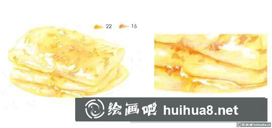 美味糍粑彩鉛畫教程