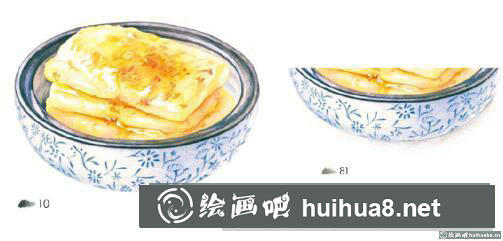 美味糍粑彩鉛畫教程