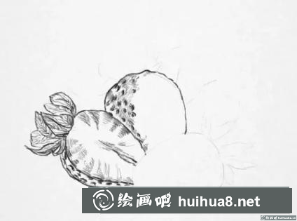 素描畫草莓