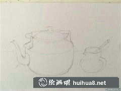 水彩畫(huà)教程水壺繪畫(huà)方法