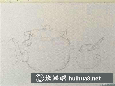 水壺水彩