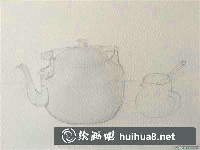 水壺水彩