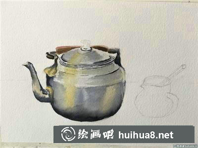 水壺水彩