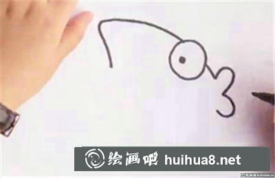 兒童畫(huà)小魚(yú)怎么畫(huà)