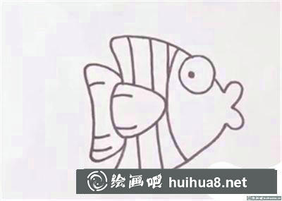 兒童畫小魚怎么畫