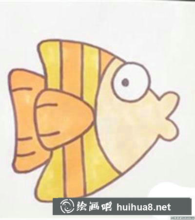 兒童畫小魚怎么畫