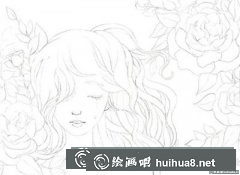 水彩畫教程 孤獨女孩繪畫