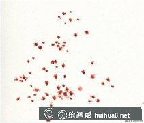 水彩教程留白畫花兒