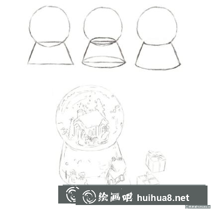 水晶球彩鉛畫(huà)