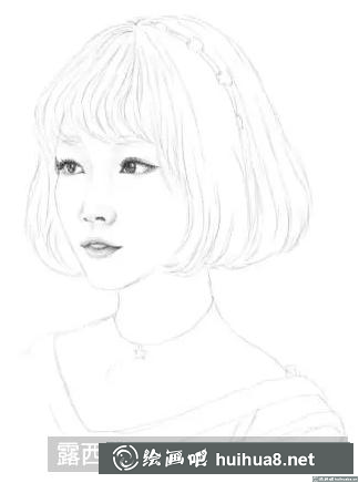 素描頭發(fā)的畫法