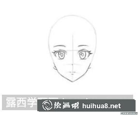 長直發(fā)女生的畫法