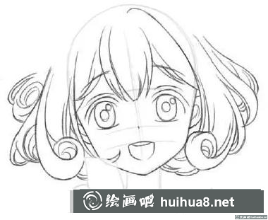 卷發(fā)女生的畫(huà)法